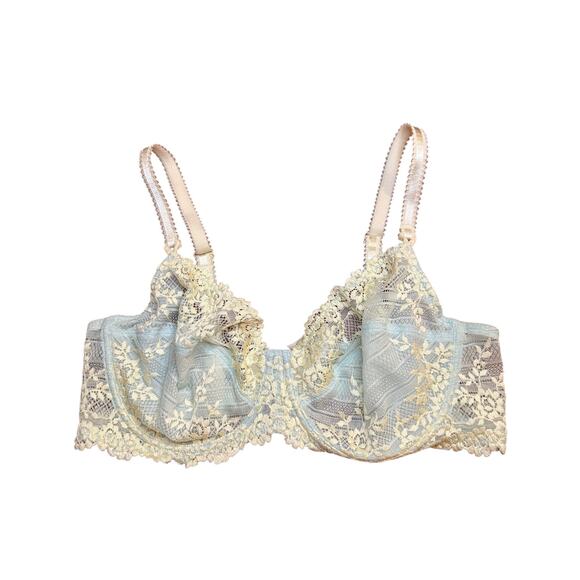 Wacoal 65191 Embrace Lace Underwire Bra Unlined Mid Coverage Floral Lace 38C - Picture 1 of 8